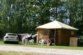Camping Zweden: kampeerbungalow op onze camping