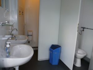 Camping in Zweden: ons toiletgebouw