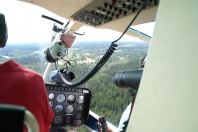 Camping in Zweden: helicoptervlucht